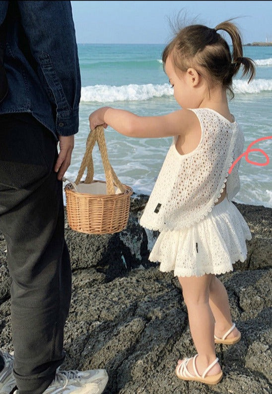 Beach Breeze Girls Set by Ju Ju Jam – Stylish and comfy two-piece set for girls, perfect for warm weather and beach outings.