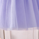Elegant Lavender Stylish Girls Dress