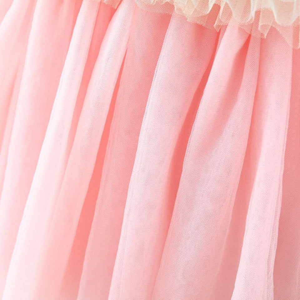 Rainbow Frill Girls Princess Dress