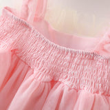 Rainbow Frill Girls Princess Dress