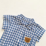 Ju Ju Jam Baby Romper: Stylish Checkered Design