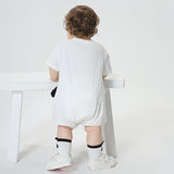 Playful panda-themed romper for babies by Ju Ju Jam