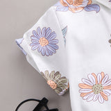 Ju Ju Jam boys' floral shirt and shorts set, featuring a vibrant floral pattern on the shirt with matching shorts.