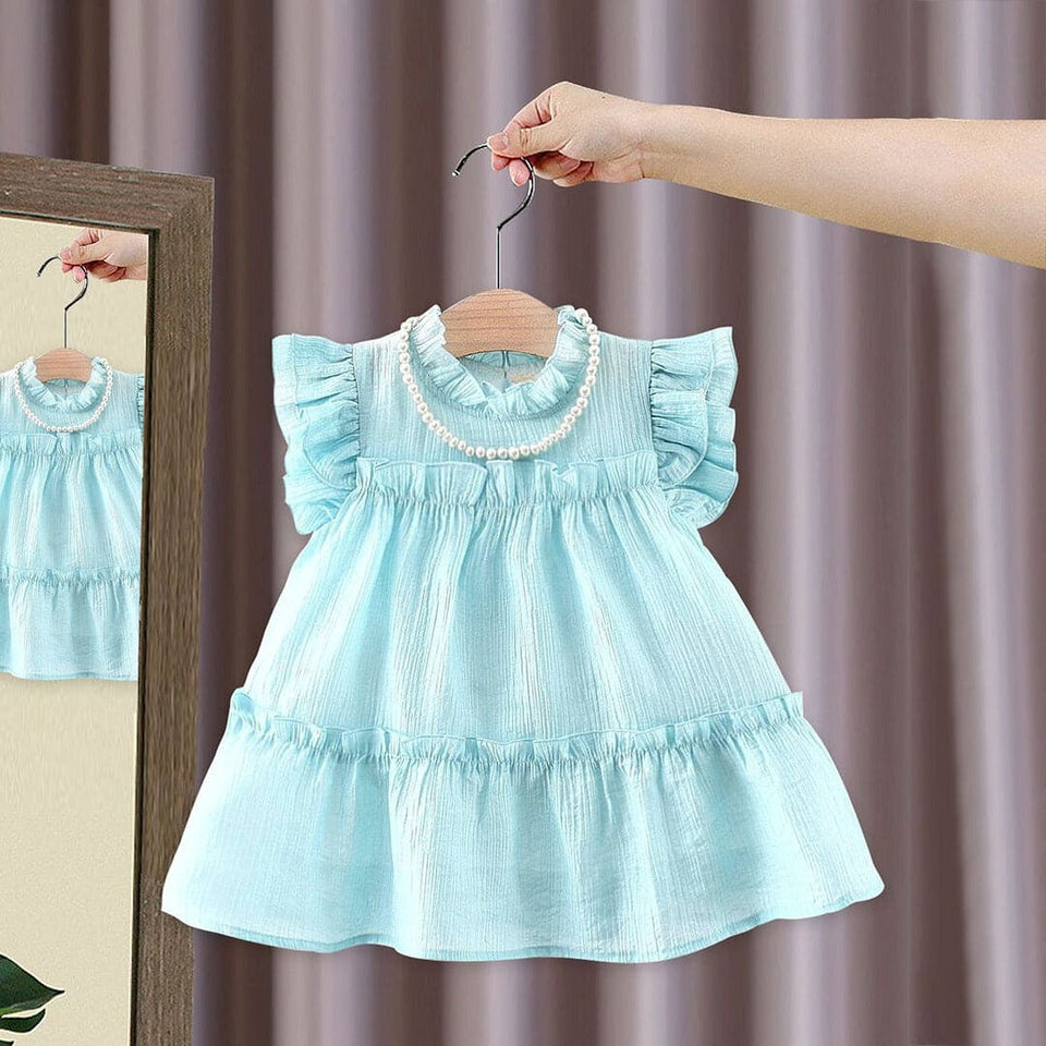 Pearl Neck Rich Girls Dress