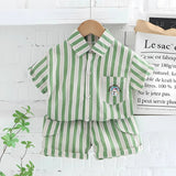 Boys Vertical Striped Co-ord Set