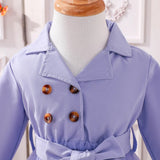 Elegant Lavender Stylish Girls Dress