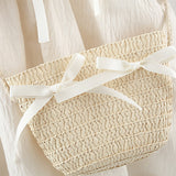 Lace Girls Calm Dress With Sling Bag