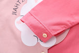 Pink Stylish Shirt with Jeans Girls Set
