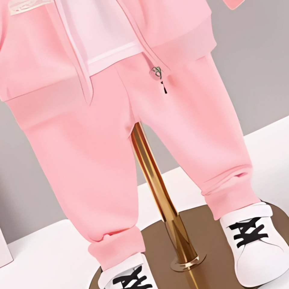 Hoodie Style Girls Three-Piece Set