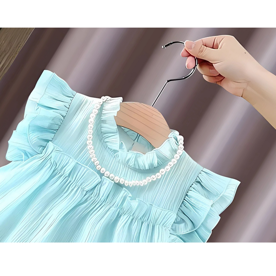 Pearl Neck Rich Girls Dress