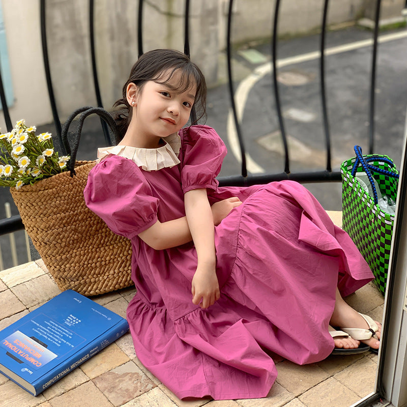 Classy Pink Vintage Girls Dress - Timeless and sophisticated outfit for baby girls, ideal for formal events, at Ju Ju Jam.