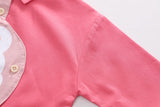 Pink Stylish Shirt with Jeans Girls Set
