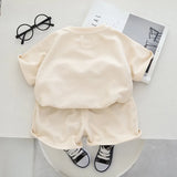 Adorable The Bear Tee and Shorts Boys Set by Ju Ju Jam