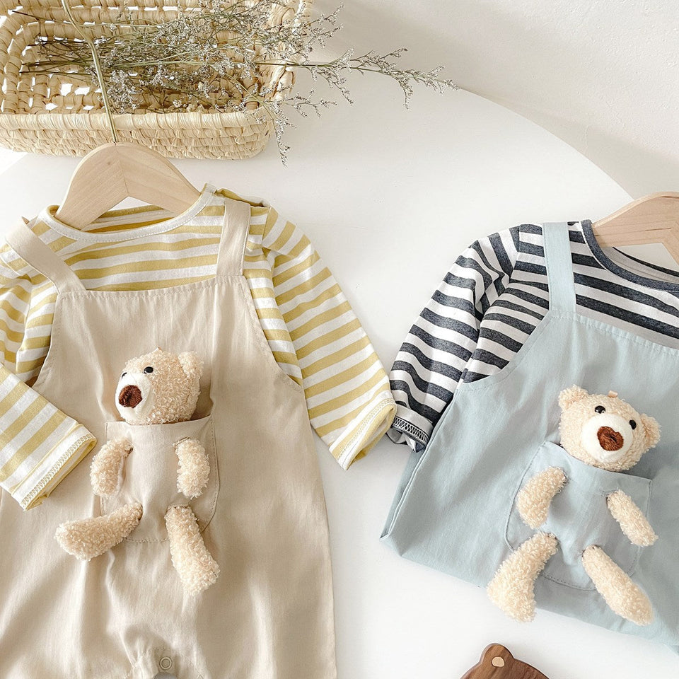 Trendy Kids' Two Piece Set - Bear Hanging Style - Ju Ju Jam Brand