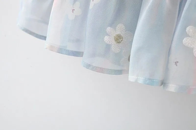 Twirl Frill Flowers Girls Dress