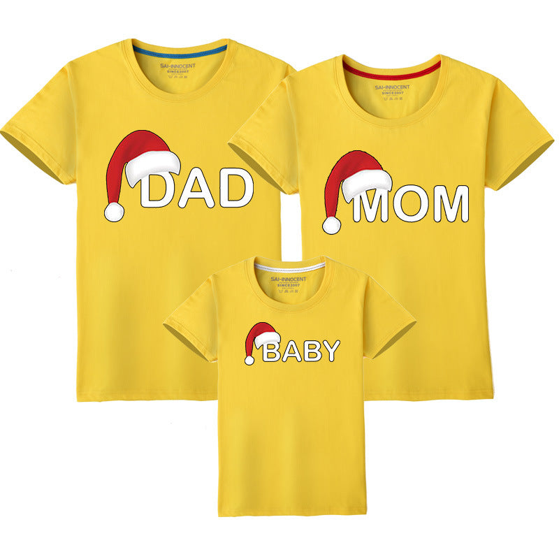 Christmas Hat Family Trio T-shirts