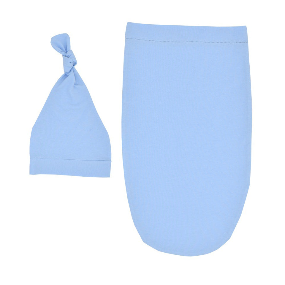 Nordic Themed Baby Sleeping Bag With Knot Hat -  100% Pure Cotton