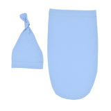 Nordic Themed Baby Sleeping Bag With Knot Hat -  100% Pure Cotton