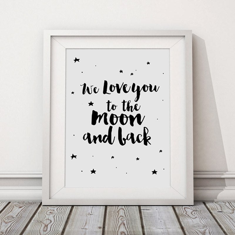 We love you Wall Canvas