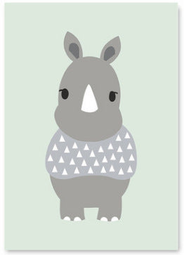 Cartoon Animal Prints - Lively Wall Decor