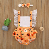 Sweet Ghost Bib Romper