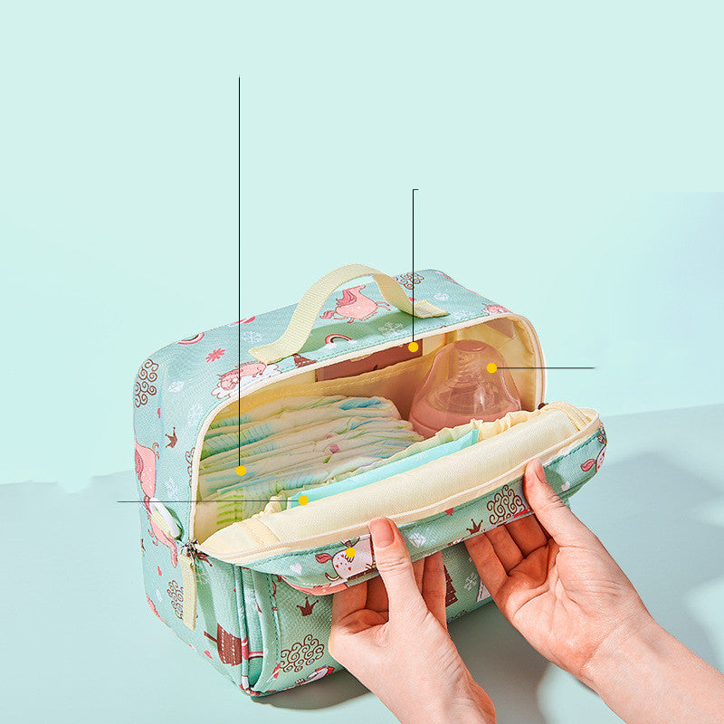 Colorful Printed Waterproof Diaper Storage Bag