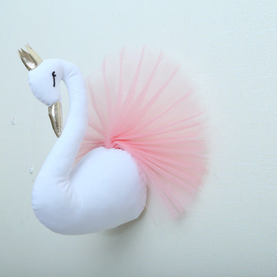 3D Golden Crown Swan - Wall Art Hanging