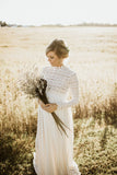 Pretty White Maternity Split dress
