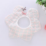 360° Rotating Flower Style Baby Bibs (Waterproof Cotton)