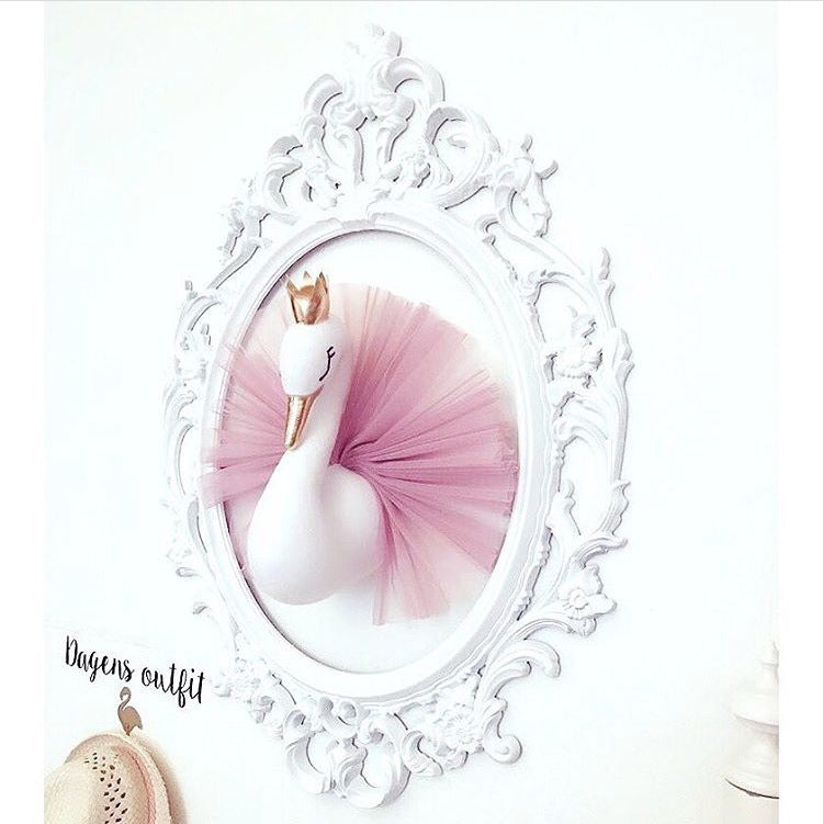 3D Golden Crown Swan - Wall Art Hanging