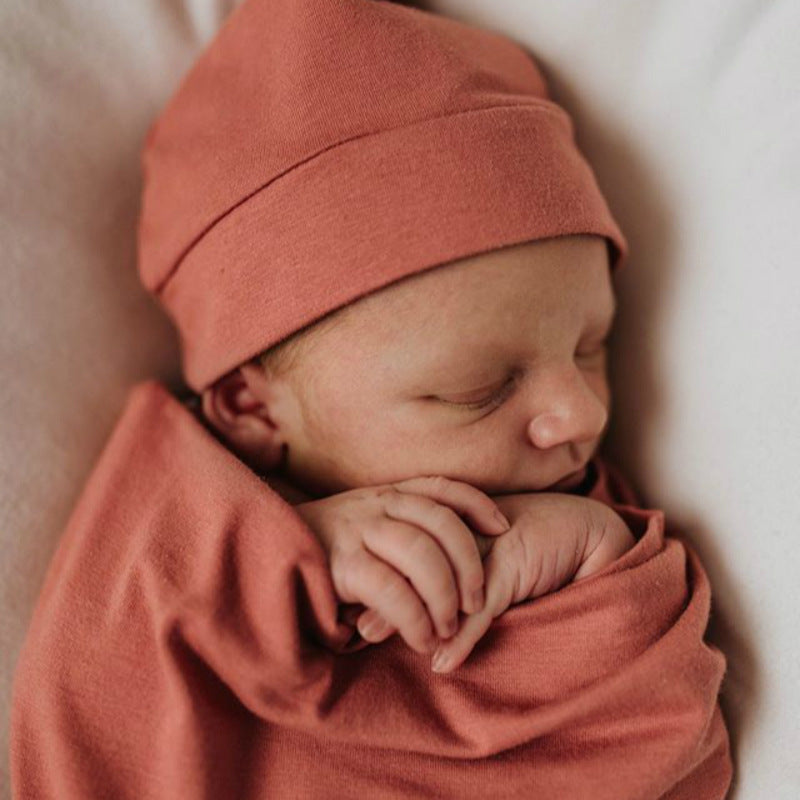 Nordic Themed Baby Sleeping Bag With Knot Hat -  100% Pure Cotton