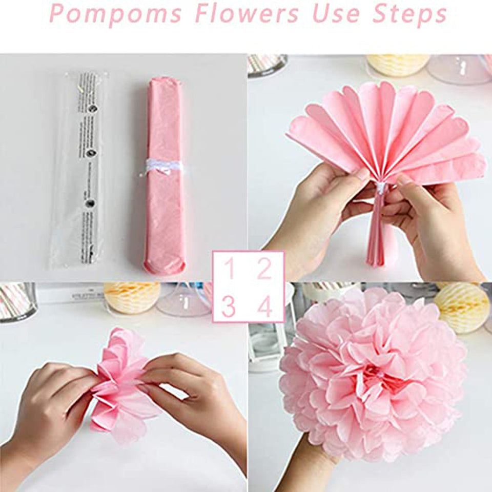 Baby Shower Decorations - Pink and Gold for Baby Girl