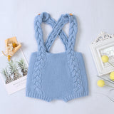 Knitted Bib Rompers