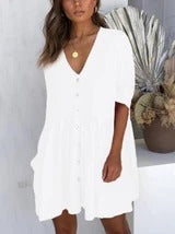 V-Neck Super Comfy Maternity Dress