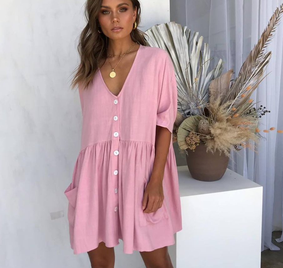 V-Neck Super Comfy Maternity Dress