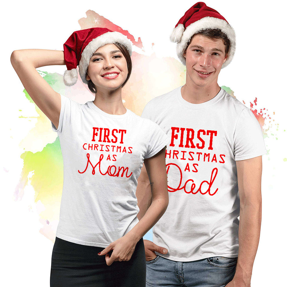 First Christmas as Mom/Dad T-shirts