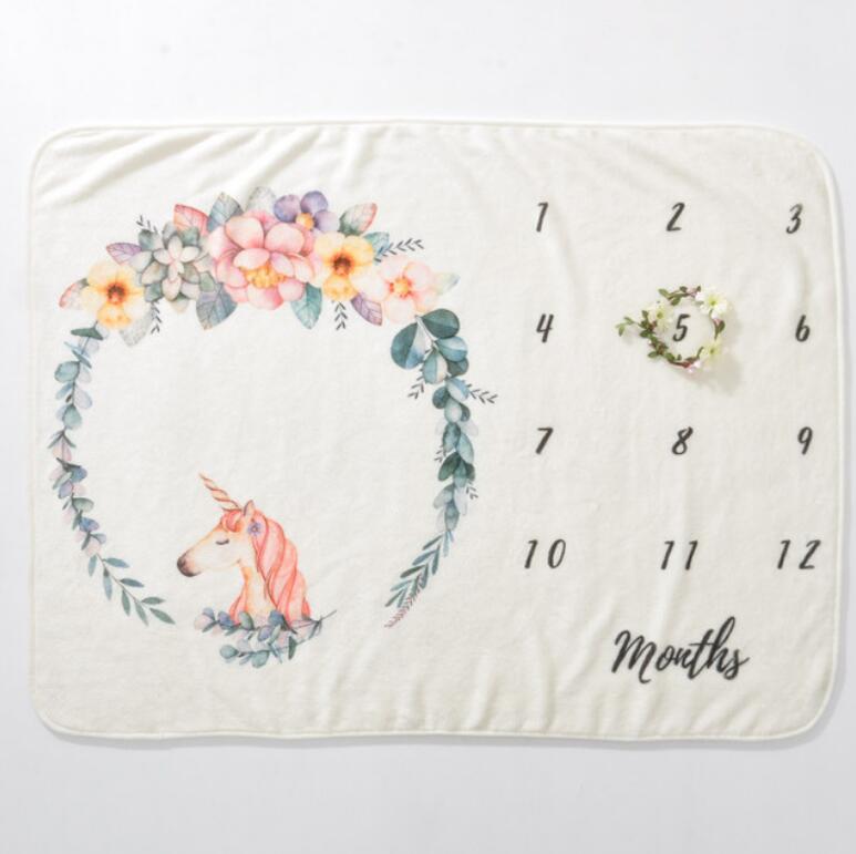 Lil Stuart Monthly Milestone Blanket