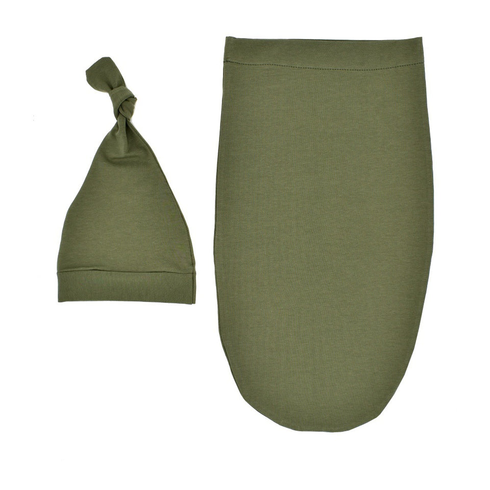 Nordic Themed Baby Sleeping Bag With Knot Hat -  100% Pure Cotton