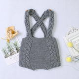 Knitted Bib Rompers