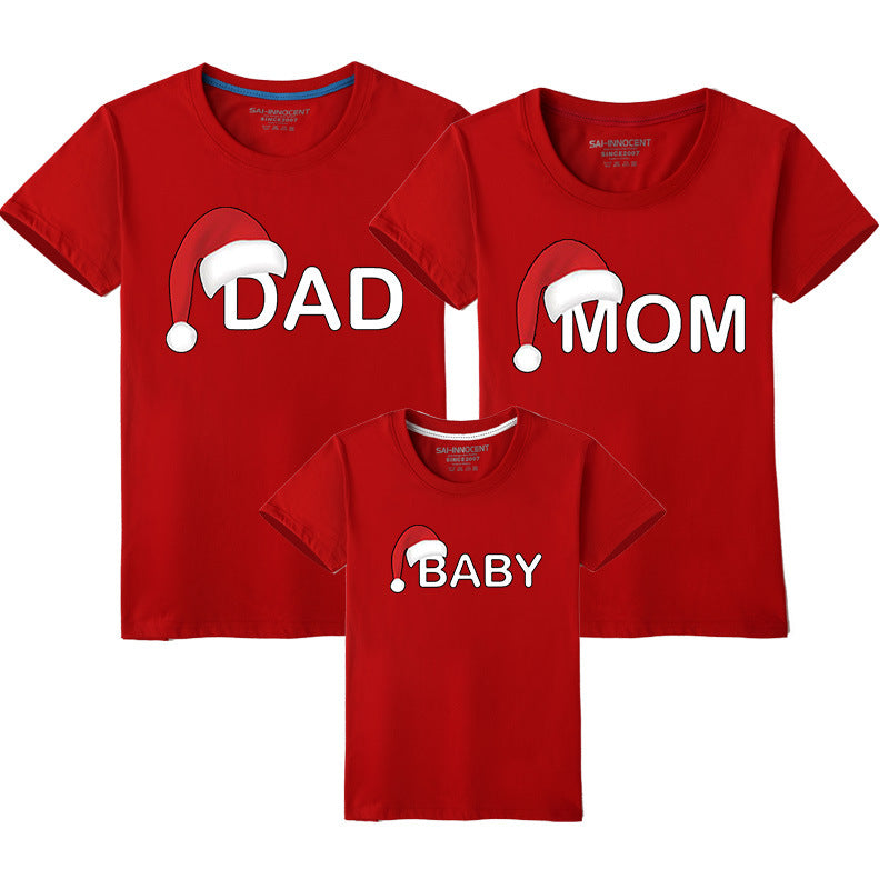 Christmas Hat Family Trio T-shirts