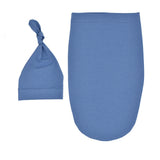 Nordic Themed Baby Sleeping Bag With Knot Hat -  100% Pure Cotton