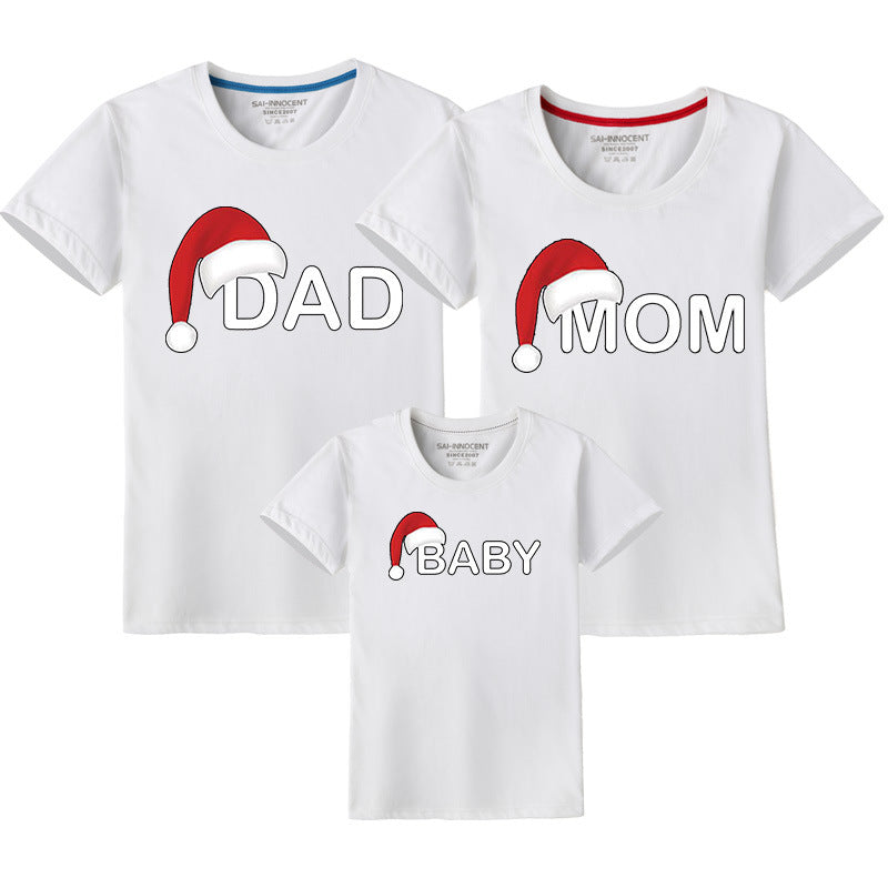 Christmas Hat Family Trio T-shirts