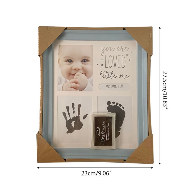 "You Are Loved" - Baby Hand and Footprint Photo Frame