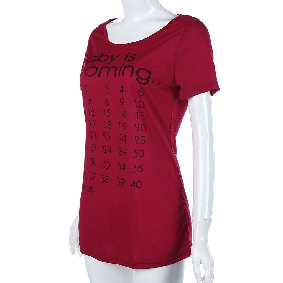 Baby Is Coming by Weeks - Tshirt
