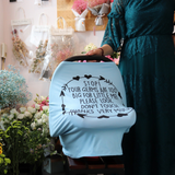 Cute No Touch Message - Nursing Cover for Breast Feeding and Car Seat Canopy
