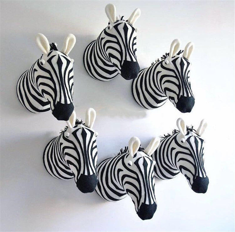 3D Animal Head Wall Mount - Cute Kid's Room Ornament