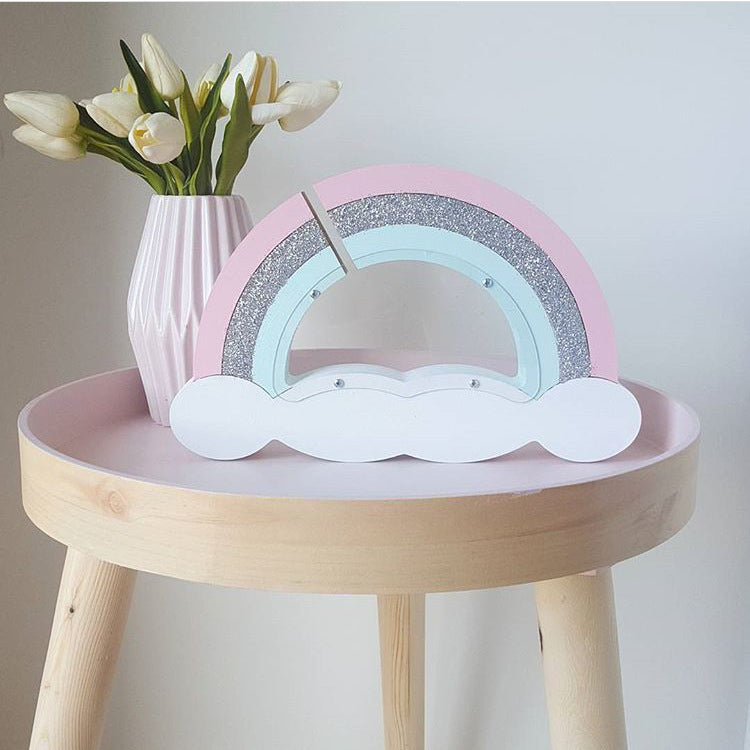 Nordic Style Rainbow Piggy Bank - Room Decor for Kids