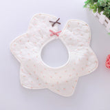 360° Rotating Flower Style Baby Bibs (Waterproof Cotton)