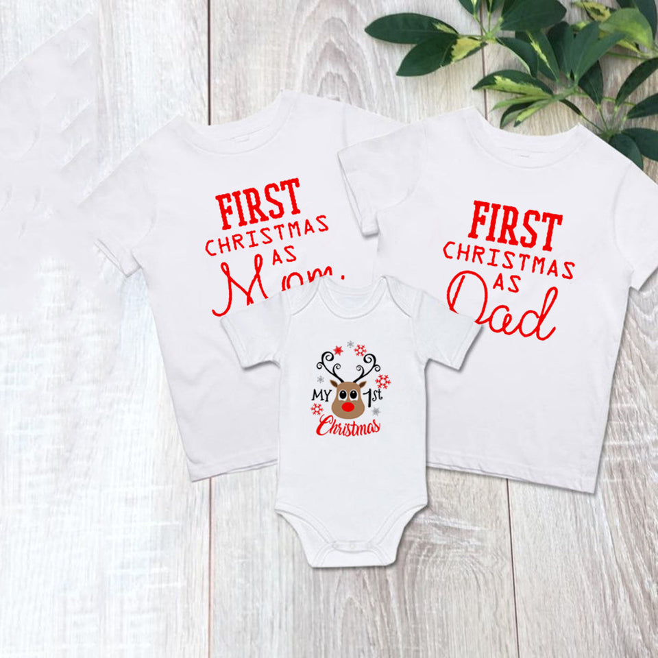 First Christmas as Mom/Dad T-shirts