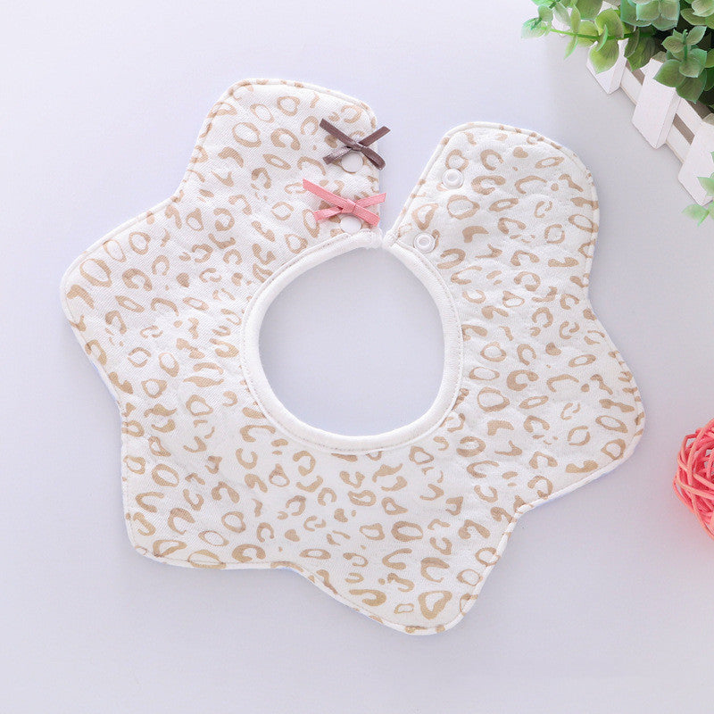 360° Rotating Flower Style Baby Bibs (Waterproof Cotton)